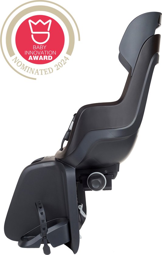 Bobike Maxi Go RS Fietsstoeltje – Met slaapstand – Bagagedrager - Urban Black van Bobike