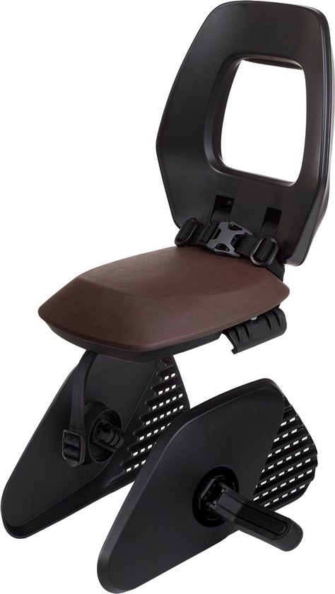 Bobike One Junior achterzitje tot 35kg dragerbevestiging zwart/bruin van Bobike