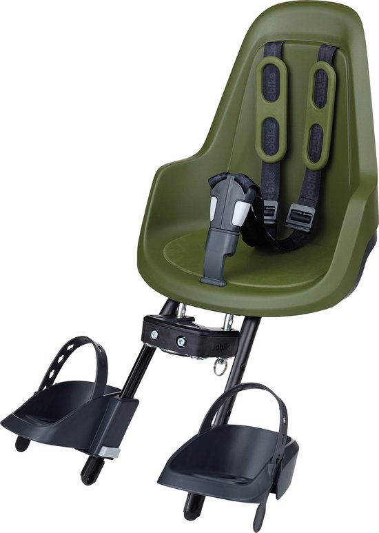 Bobike One Mini Fietsstoeltje Voor - Olive Green van Bobike