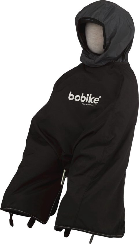 Bobike Poncho mini - Zwart (wind- en waterdicht) van Bobike
