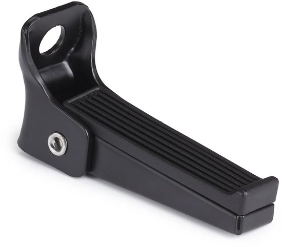 Bobike voetsteun set 1118 voor bevestiging op as zwart - opklapbaar van Merkloos