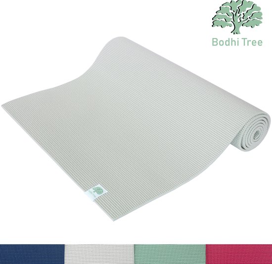 Bodhi Tree® Yogamat 6mm - 183x61cm - Studio Yoga Mat Extra Dik - Anti slip Yogamatten met Draagriem - Fitnessmat Sport Mat - Wit Zandkleur van Bodhi Tree®