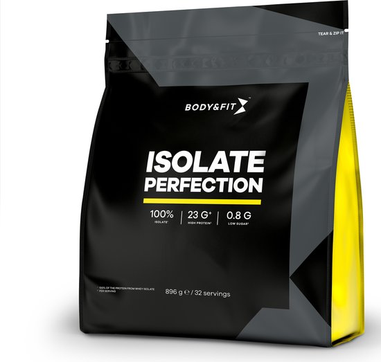 Body & Fit Isolaat Perfection - Whey Protein - Eiwitpoeder - Proteine Poeder - Whey Isolate - Eiwitshakes - 896 gram (32 shakes) - Cookies & Cream Sensation