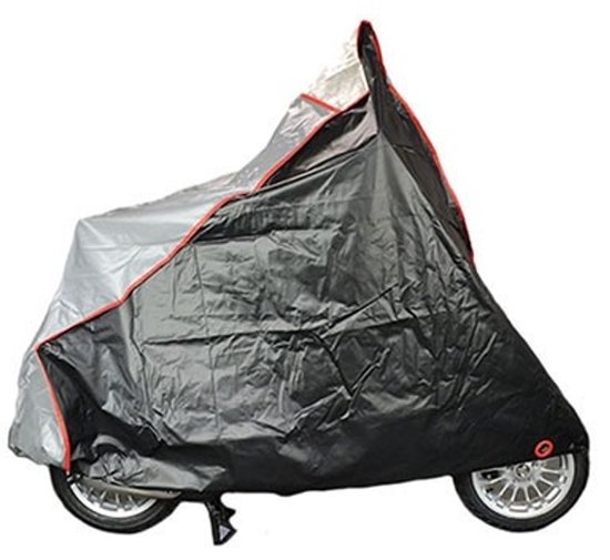 Bogart beschermhoes + windscherm scooter - Maat M - Zwart/grijs van Merkloos