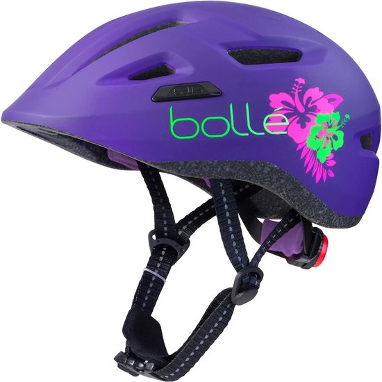 Bollé Fietshelm voor kinderen Stance Junior 47-51 Cm Paars/groen Kinderfietshelm van Bollé