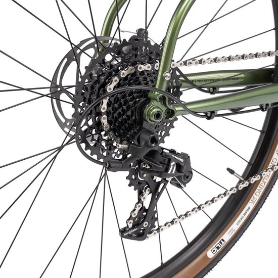 Bombtrack - Beyond 2 - Expedition Touring Fiets - Bikepacking Adventure Bike - Metallic Groen - Maat XL 56 cm van Merkloos