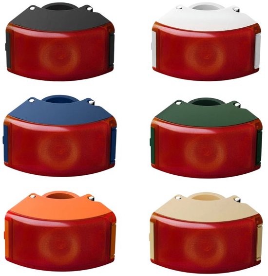 Bookman Curve Fietslampjes - Led Achterlicht - Oplaadbaar via USB - Compact Design