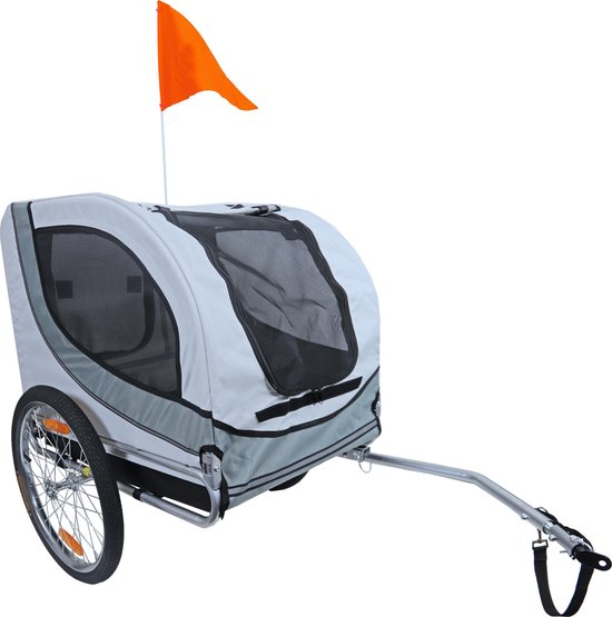 Boon fietskar Runner 2, lichtgrijs/antraciet. van BOO