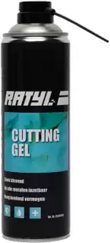 Boor en snijolie- Ratyl Cutting Gel -RL-35004001- Snij- & Boorolie spuitbus 500ml-Boor- en snijolie-Boorolie-Snijboorolie-500ml Spuitbus - Boorolie - Snijolie - Boren Boor en Snijgereedschap van BOO