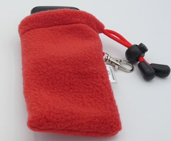 Bosch DLX Kiox/Kiox 300/Intuvia 100/Shimano E6100/Shimano sc-en610-displayhoesjes-Rood-Fleece e-bike van Bosch