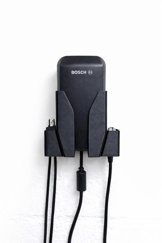 Bosch E-Bike Oplader Houder Wand – Geschikt voor Bosch 4A Charger Smart System (BPC3400) – Wandhouder E-Bike Lader – Opladerhouder Garage / Schuur van Merkloos