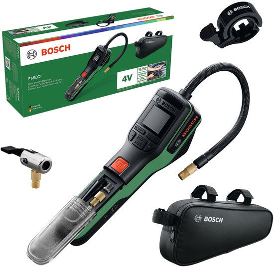 Bosch - PNEO (EasyPump) - Draadloze luchtpomp - Presta - 10,3 bar - met fietstas