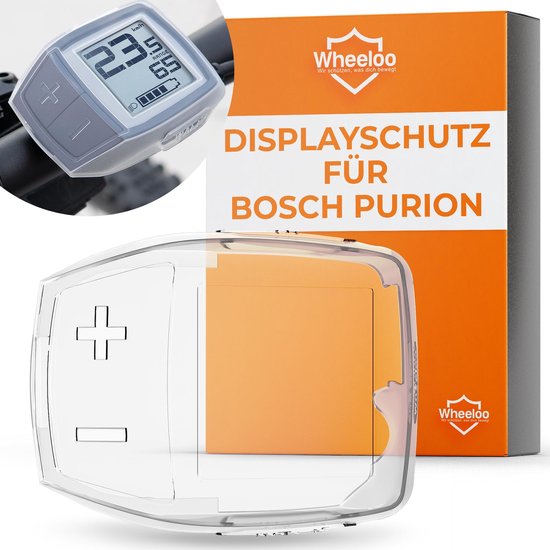 Bosch Purion Beschermhoes waterdicht en transparant, e-bike displaybescherming tegen krassen en water, e-bike monitor displaybescherming, transparante fietscomputer afdekking, e-bike accessoires van Bosch