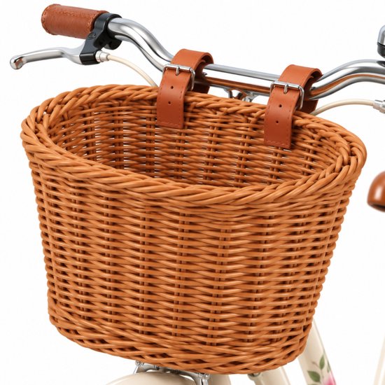 BOTC Fietsmandje Meisjes - Fietsmand kinderfiets - Jongens & Meisjes - Bruin