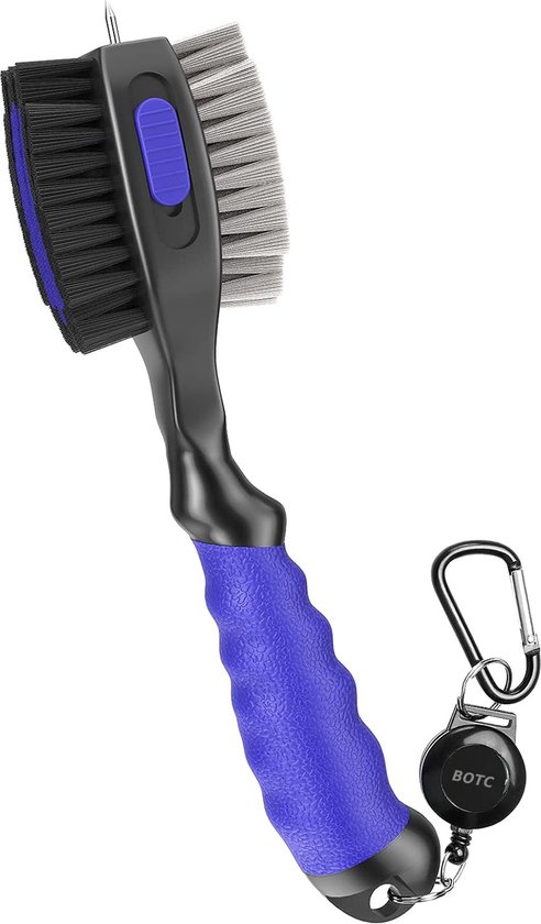 BOTC Golfclub Borstel - 2in1 Multi Club Cleaner - Golf Accessoires - Blauw/Zwart van BOTC