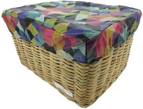 Box L Colored Triangles voor fietsmand of fietskrat van Basil