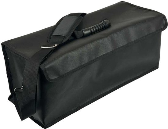 Brandwerende LiPo Tas / LiPo Bag – Accutas ebike - Oplaadtas voor Accu’s met Kabeldoorvoer – Veilig opladen & opbergen accu Hittebestendige zak - Brandzak – Glasvezelcomposiet tot 1250°C – 53x20x20 cm