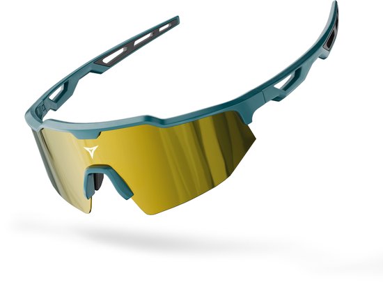 Breaking Limits Polariserende Sport Zonnebril - Fietsbril & Hardloopbril - UV400 Bescherming - Ultralicht - Groen van Merkloos