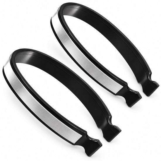 Broekklemmen – 2 Stuks – Reflecterende Broekclips – Houdt Broekspijpen bij Elkaar – Voor Fietsen en Wandelen – Grijs