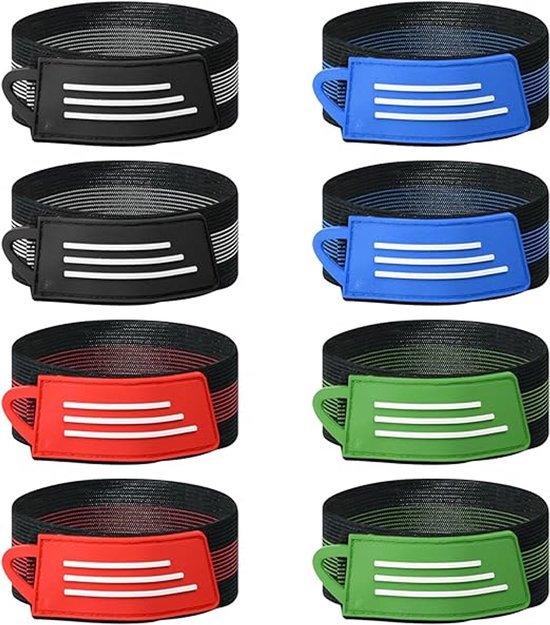 Broekklemmen – Set Van 8 - Elastische Broekbinders Met Klittenband Voor Fietsers - Broekklem Op De Fiets - Reflecterende Fietsbroekclips - Fietsbroekclips - Reflecterende Fietsclips - Geschikt Voor Nachtsporten, Fietsen En Wandelen