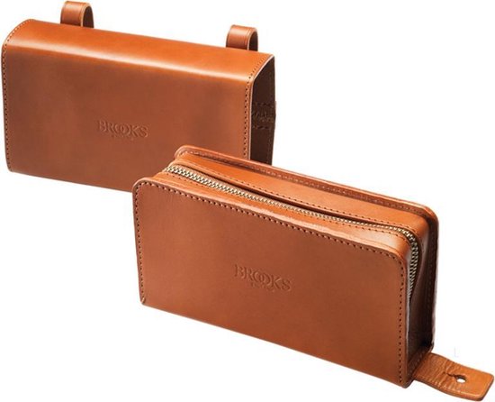 Brooks Zadeltas D-Shaped (honing) Vintage van Brooks