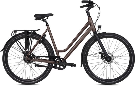 BSP Voyager Belt - Dames Stadsfiets - Riemaandrijving - 8 versnellingen - 56 cm - Dark Oak van Bsp