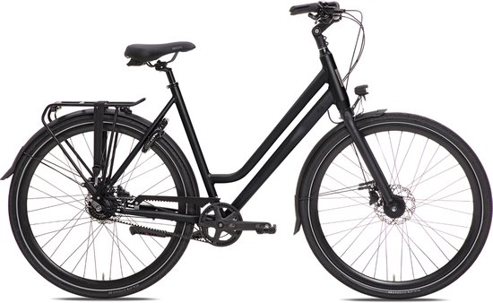 BSP Voyager Belt - Dames Stadsfiets - Riemaandrijving - 8 versnellingen - 56 cm - Onyx Black