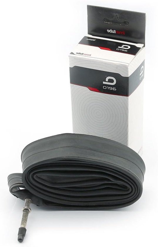 Buis lucht - Presta ventiel - Fietsband oppompen - AERO model - 20 inch - Zwart