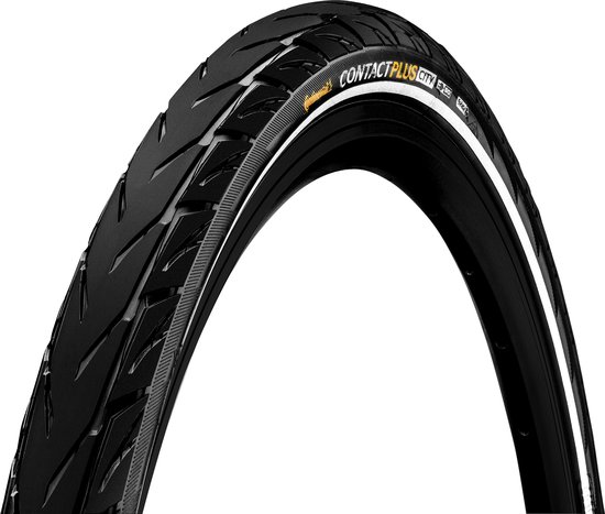 Buitenband Continental Contact Plus City 28 x1.40 / 37-622 - zwart met reflectie