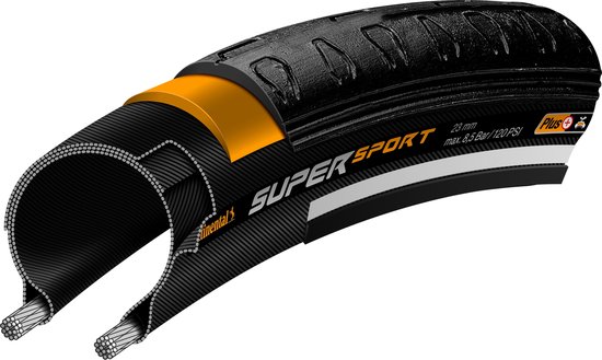 Buitenband Continental SuperSport Plus 28 x 1.00 / 25-622 - zwart