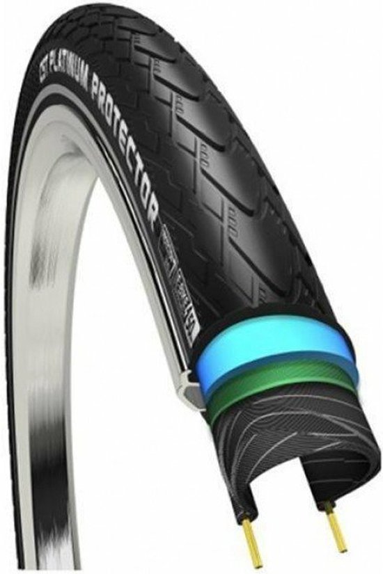 Buitenband CST Platinum Protector 28 x 1.40 / 37-622 mm - zwart met reflectie van Merkloos