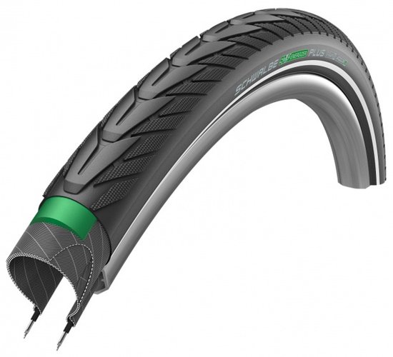 Buitenband Schwalbe Energizer Plus GreenGuard 27.5 x 2.00 / 50-584 mm - zwart met reflectie van Merkloos