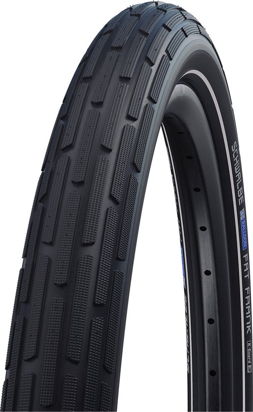 Buitenband Schwalbe Fat Frank K-Guard TwinSkin 28 x 2.00" / 50-622 mm - zwart met reflecterende rand