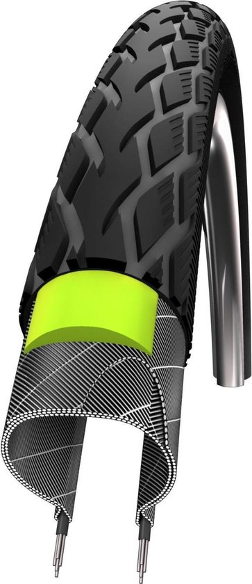 Buitenband Schwalbe Marathon GreenGuard 20 x 1.50 / 40-406mm - zwart met reflectie van Merkloos