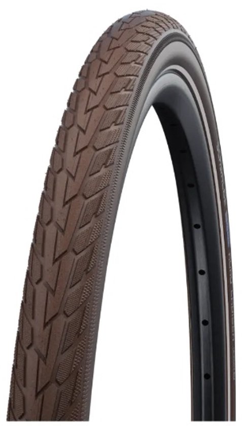 Buitenband Schwalbe Road Cruiser K-Guard 28x1.60 / 42-622 mm - coffee met reflectie