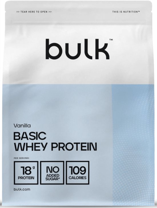 Bulk Basic Whey Protein (1250g) Vanilla - Eiwitten - Wei-eiwit concentraat