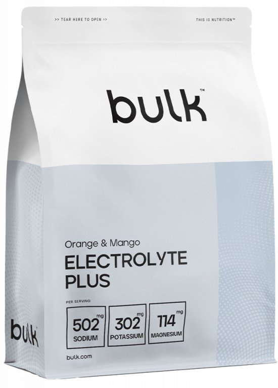 Bulk Electrolyte Plus Powder (210g) Orange & Mango - Energie & Uithoudingsvermogen - Elektrolyten