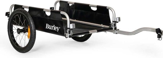 Burley Flatbed Fietskar - Fietsaanhanger - Bikepacking - Inklapbaar - Opvouwbaar - Zwart van Burley