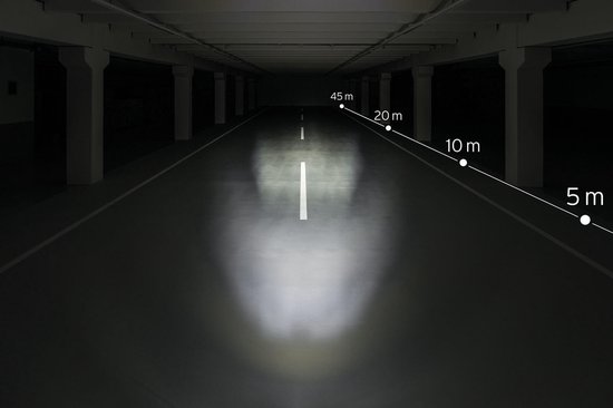 Busch + Müller Lumotec Upp N Plus Koplamp, zwart/transparant