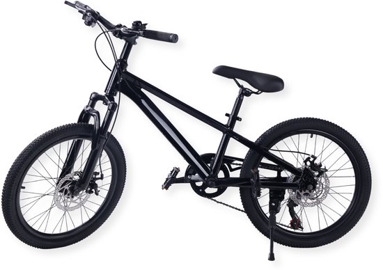 Buxibo - Fiets Laguna - Kinder Mountainbike - Aluminiumlegering Frame - 20 Inch - Zwart van Merkloos