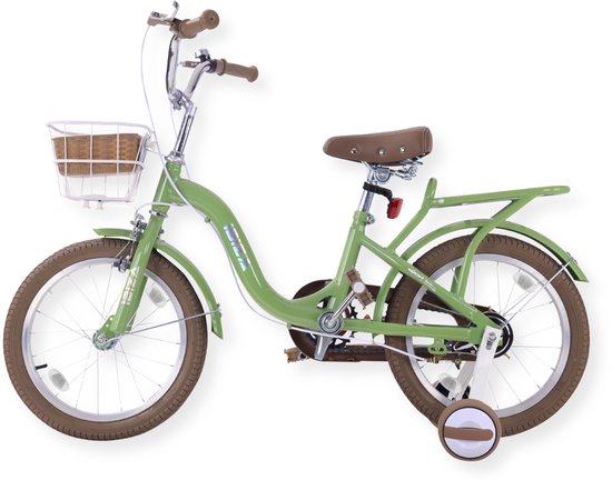 Buxibo - Kinderfiets voor Meisjes - Ibiza - 12 Inch - Groen van Buxibo