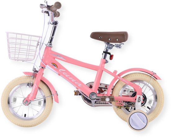 Buxibo - Kinderfiets voor Meisjes - Luna - 12 Inch - Roze van Buxibo