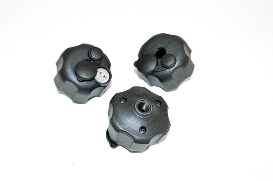Buzzrack 3-pak knoppen met 8 mm sleutel van BuzzRack