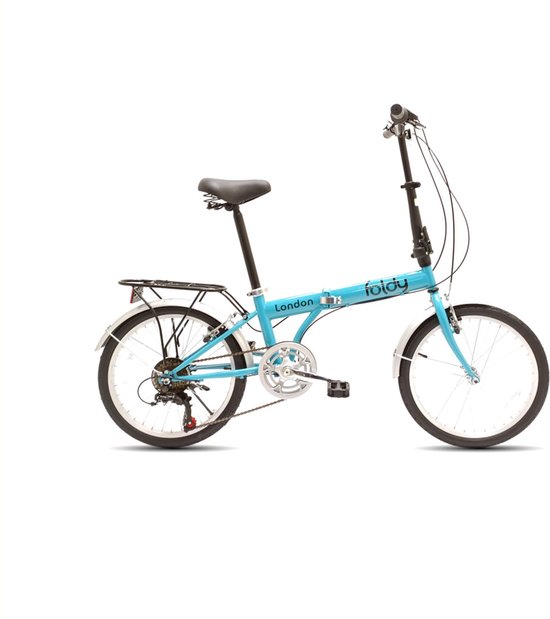 b'wheelerz Vouwfiets 20 Inch - 6 Speed Shimano - Zwart' van b'wheelerz