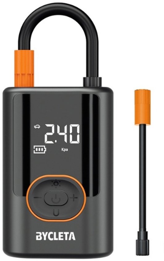 Bycleta Elektrische Pomp – Compact, Krachtig & Draadloos Oppompen - Autopomp - E-bike pomp - fatbike pomp - bandenppomp - scooter - fiets - auto - USB-C oplaadbaar - draadloos