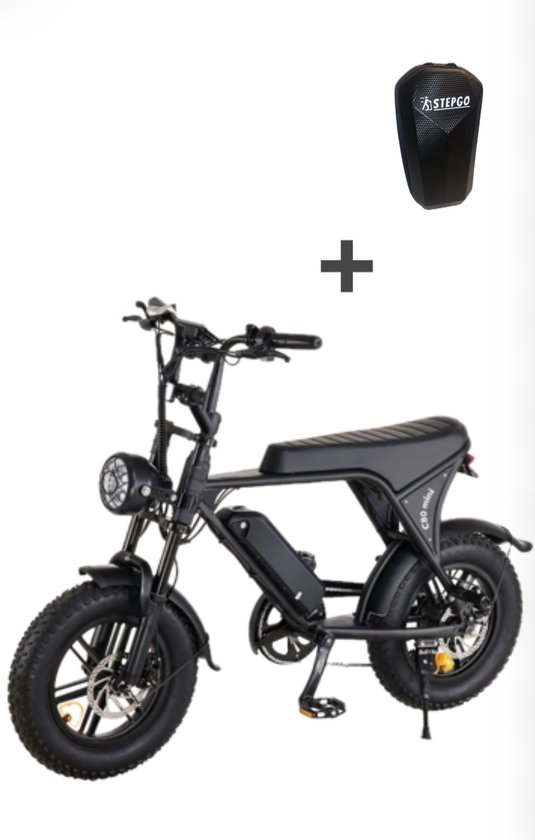 c80 mini Fatbike - RIJKLAAR SERVICE - Fatbike - Zwart (C80) - 250W - Elektrische Mini Fatbike van Merkloos