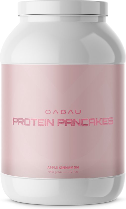 Cabau Lifestyle - Protein Pancakes - Hoogwaardige Eiwitten - Apple Cinnamon - 25 pannenkoeken - Eiwitpannenkoeken - Klaar in een handomdraai - Makkelijk te bereiden