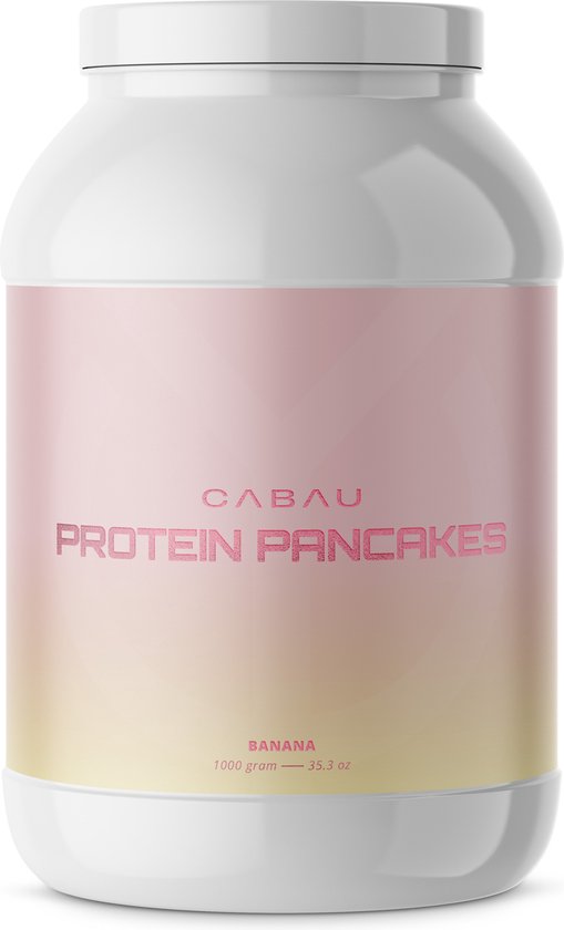 Cabau Lifestyle - Protein Pancakes - Hoogwaardige Eiwitten - Banana - 25 pannenkoeken - Eiwitpannenkoeken - Klaar in een handomdraai - Makkelijk te bereiden van Cabau