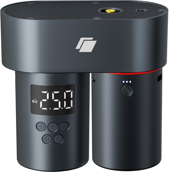Caliber Bandenpomp - Compressor - Elektrische fietspomp - 150psi - 10.4 bar - Compacte luchtpomp - 15.000 mAh Accu meegeleverd (CPS-TI-P)