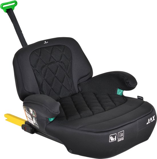 Cangaroo Jax Black Isofix 125-150 cm i-Size Booster 111397 van Cangaroo